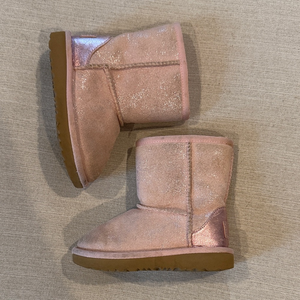 UGG Pink Glitter Kids Boots